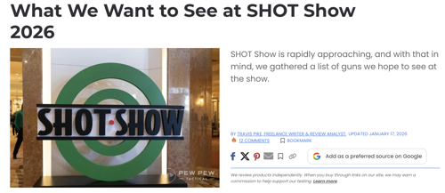 What We Want to See at SHOT Show 2026