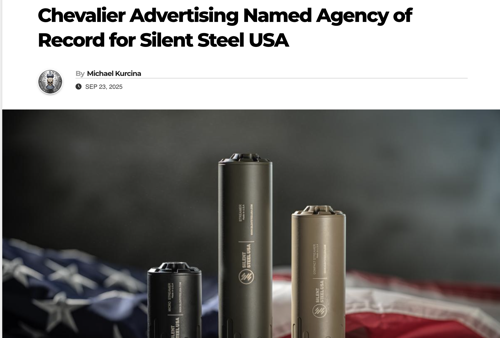 Chevalier Advertising Named Agency of Record for Silent Steel USA • Spotter Up