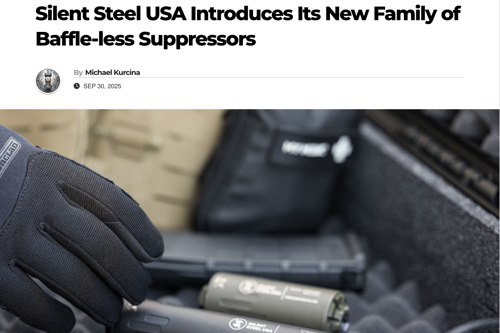 Silent Steel USA Introduces Its New Family of Baffle-less Suppressors • Spotter Up